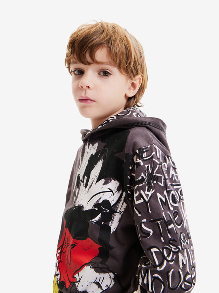 Desigual Siva fantovska jopa s kapuco Desigual Austin Mickey