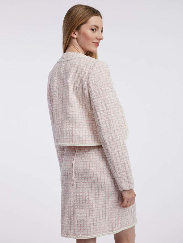 Orsay Svetlo rožnat ženski tvidast suknjič ORSAY