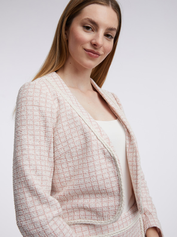 Orsay Svetlo rožnat ženski tvidast suknjič ORSAY