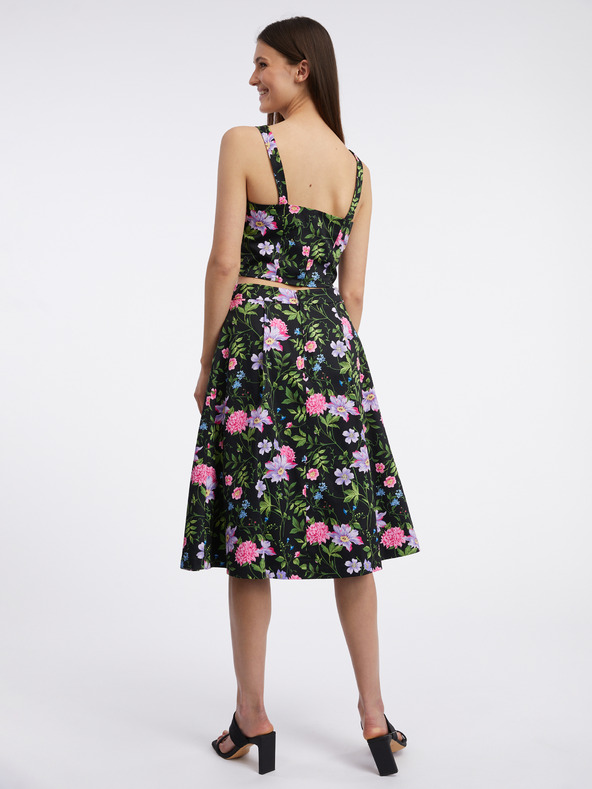 Orsay Črn ženski cvetlični top ORSAY