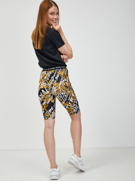 Versace Jeans Couture Versace Jeans Couture rumeno-črne ženske kratke hlače z vzorcem