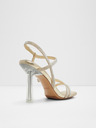 Aldo ALDO Adrocan Mix Mat Ženski sandali z visoko peto v zlati barvi