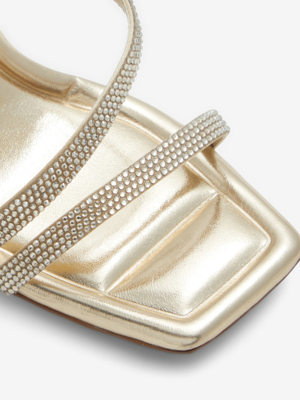 Aldo ALDO Adrocan Mix Mat Ženski sandali z visoko peto v zlati barvi