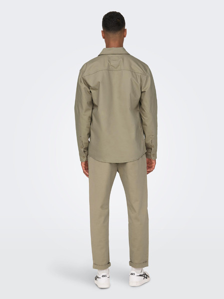 ONLY & SONS bež moške hlače chino ONLY & SONS Kent
