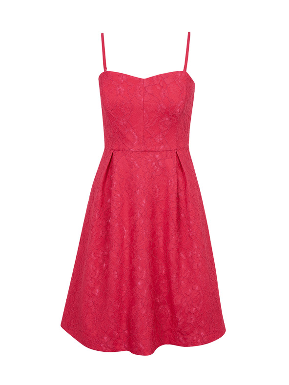 Orsay Rožnata ženska vzorčasta obleka ORSAY