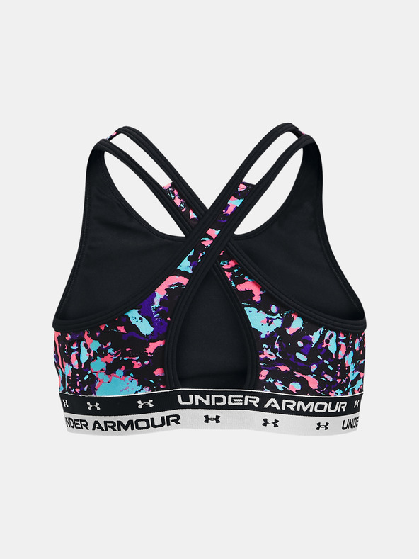Under Armour Dekliški nedrček Under Armour Crossback Printed-BLK
