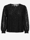 ONLY Črna ženska čipkasta bluza ONLY Yrsa