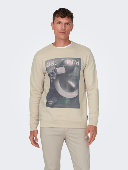 ONLY & SONS Bež moška majica ONLY & SONS Todd