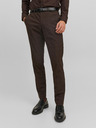 Jack & Jones Temno rjave moške hlače Jack & Jones Solaris Suit Trousers
