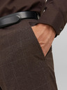 Jack & Jones Temno rjave moške hlače Jack & Jones Solaris Suit Trousers