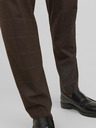 Jack & Jones Temno rjave moške hlače Jack & Jones Solaris Suit Trousers
