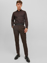 Jack & Jones Temno rjave moške hlače Jack & Jones Solaris Suit Trousers