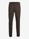Jack & Jones Temno rjave moške hlače Jack & Jones Solaris Suit Trousers