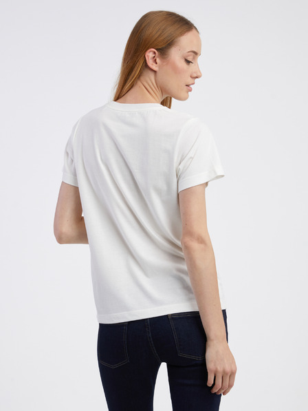 Pepe Jeans Bela ženska majica Pepe Jeans Camille