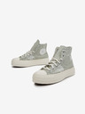 Converse Svetlo zelene ženske gležnjarske superge Converse Chuck Taylor All Star Lift