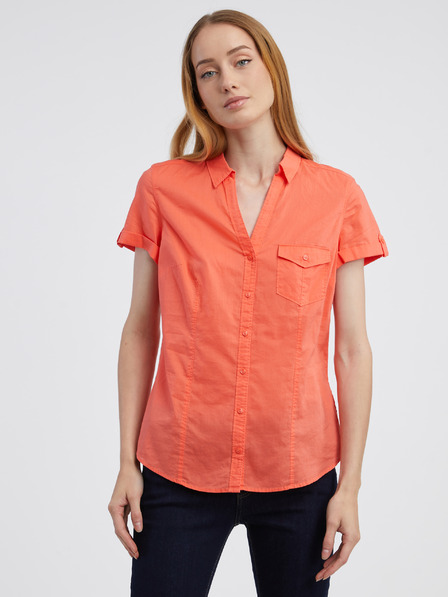CAMAIEU Oranžna ženska bluza CAMAIEU