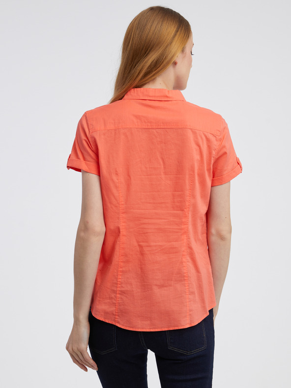 CAMAIEU Oranžna ženska bluza CAMAIEU