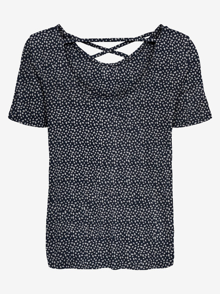 ONLY CARMAKOMA Temno modra ženska vzorčasta bluza ONLY CARMAKOMA Bandana
