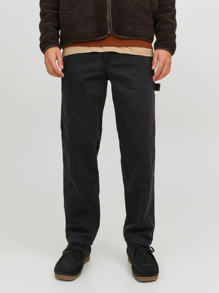 Jack & Jones Črne moške hlače Jack & Jones Kane