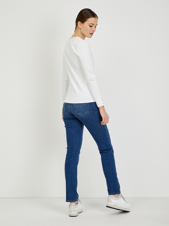 Orsay Bela ženska majica z dolgimi rokavi ORSAY