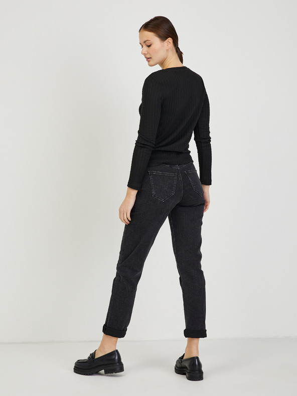 Orsay Črn ženski rebrast pulover ORSAY