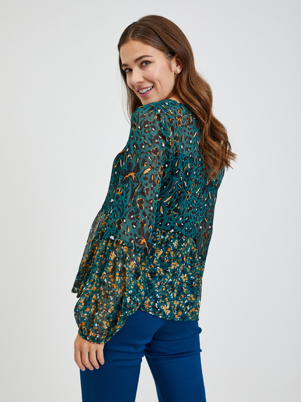 Orsay Zelena ženska vzorčasta bluza ORSAY