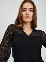 Orsay Črna ženska majica s čipko ORSAY