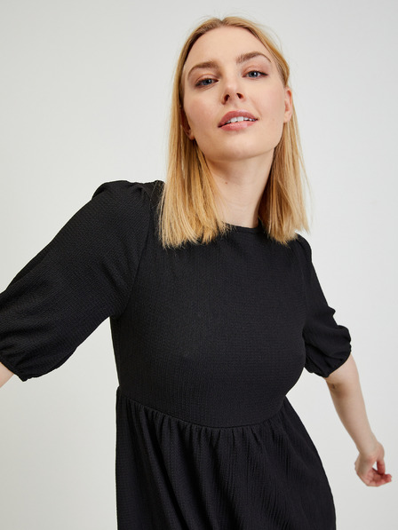 Orsay Črna ženska basic obleka ORSAY