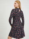 Orsay Črna ženska cvetlična obleka ORSAY