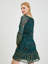 Orsay Petrolejsko zelena ženska vzorčasta obleka ORSAY