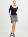 Orsay Črn ženski pulover z rebrastim vzorcem ORSAY