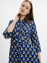 Orsay Črno-modra ženska vzorčasta obleka ORSAY