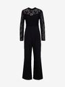 Orsay Črn ženski kombinezon s čipkastim detajlom ORSAY