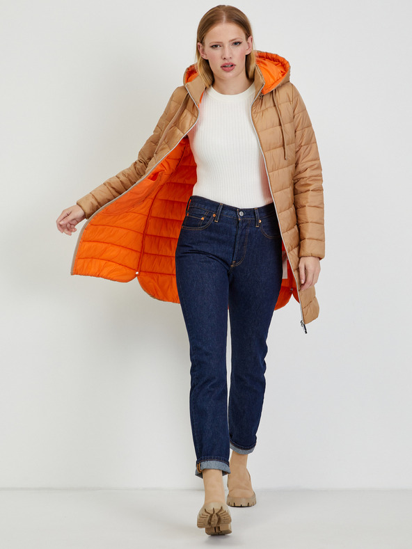 Orsay Svetlo rjav ženski zimski prešit plašč ORSAY