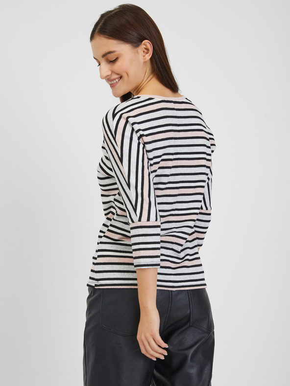 Orsay Svetlo modra ženska črtasta majica ORSAY