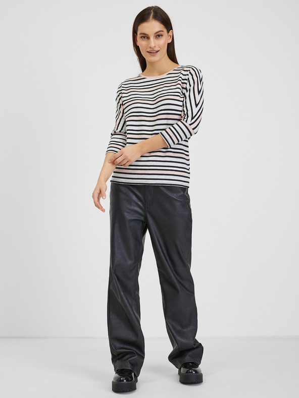 Orsay Svetlo modra ženska črtasta majica ORSAY