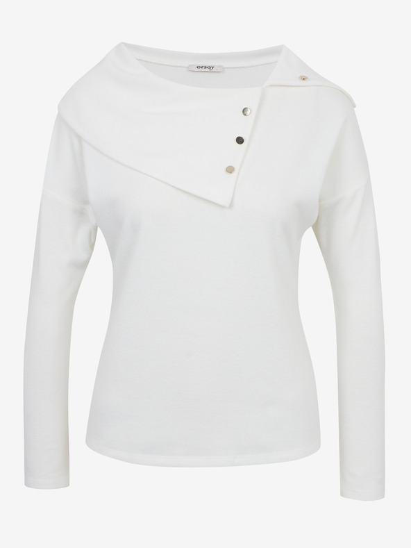 Orsay Bela ženska majica z okrasnimi detajli ORSAY