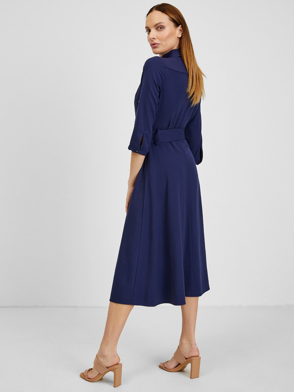 Orsay Temno modra ženska obleka ORSAY