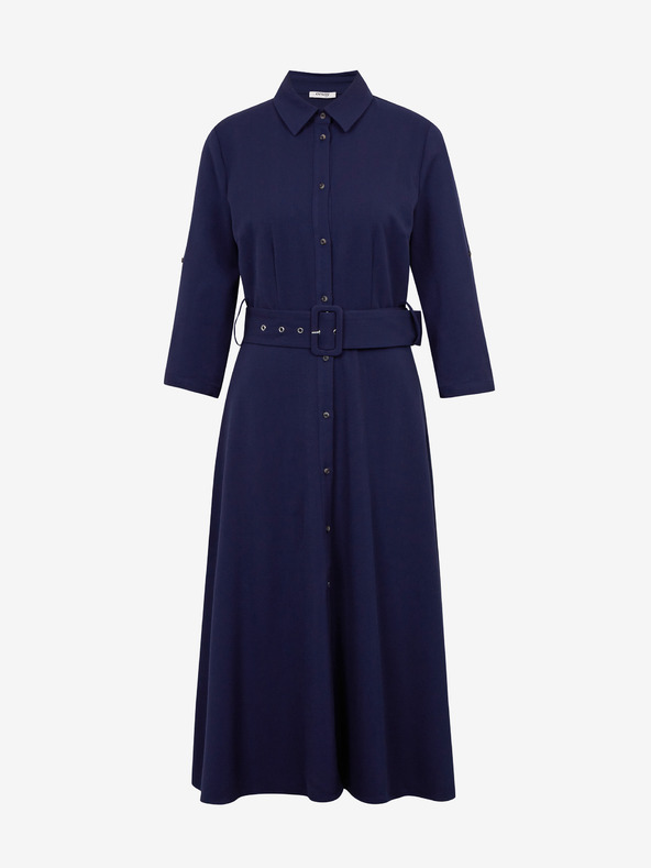 Orsay Temno modra ženska obleka ORSAY