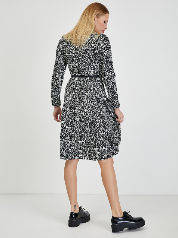 Orsay Belo-črna ženska vzorčasta obleka ORSAY