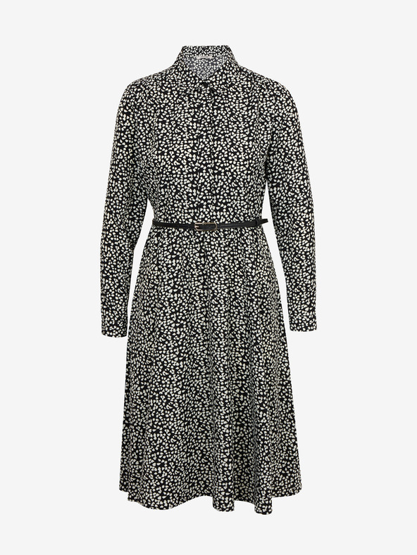 Orsay Belo-črna ženska vzorčasta obleka ORSAY