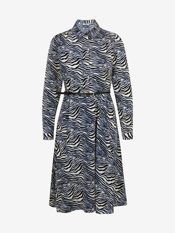 Orsay Modro-bela ženska vzorčasta obleka ORSAY