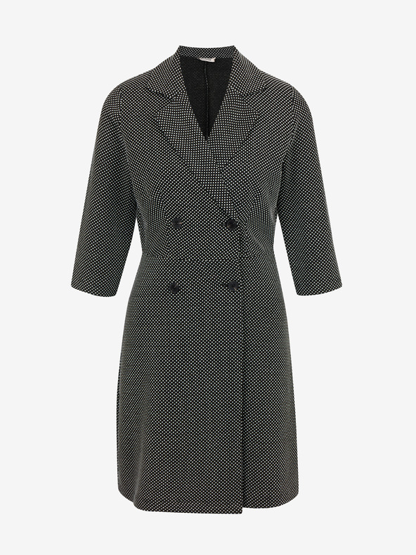 Orsay Belo-črna ženska vzorčasta obleka ORSAY