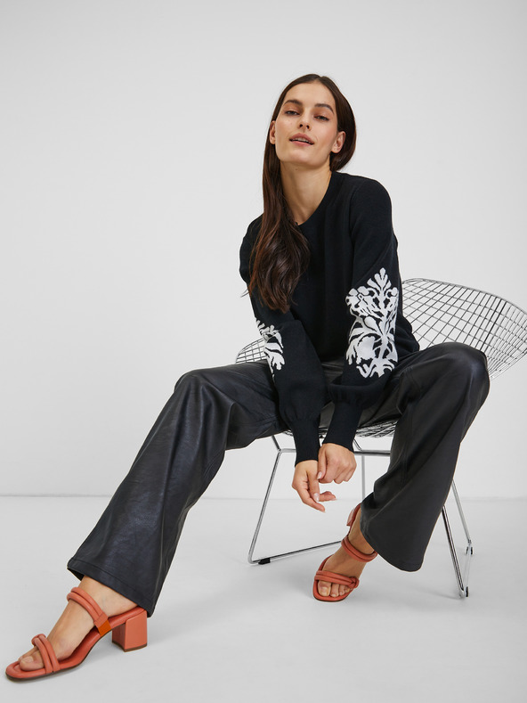 Orsay Belo-črn ženski pulover ORSAY