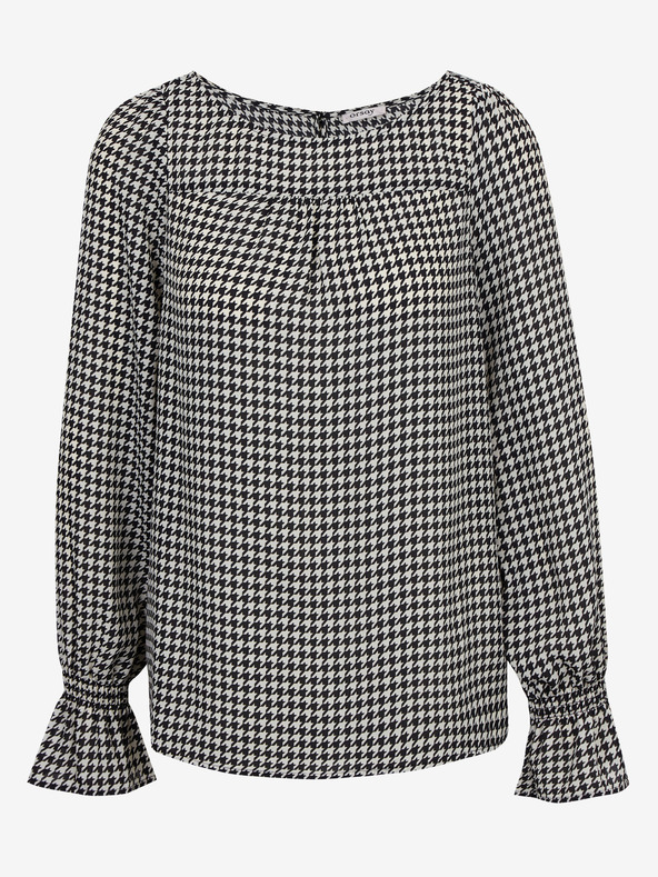 Orsay Črno-bela ženska vzorčasta bluza ORSAY