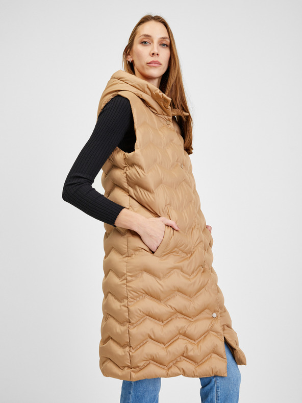 Orsay Rjav ženski prešit brezrokavnik ORSAY