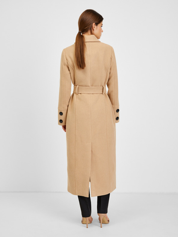 Orsay Bež ženski zimski plašč z dodatkom volne ORSAY