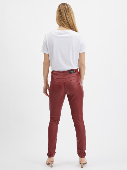 Orsay Vinsko rdeče ženske skinny fit hlače ORSAY