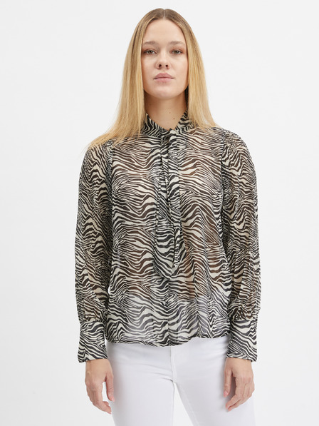 Orsay Črna ženska vzorčasta bluza ORSAY