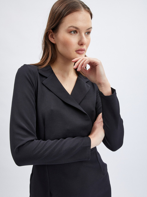 Orsay Črna ženska oprijeta obleka ORSAY